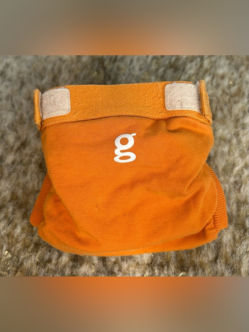 5 for $25🔥GDiapers Orange Reusable Cloth Diaper Small (8-14 lbs.)